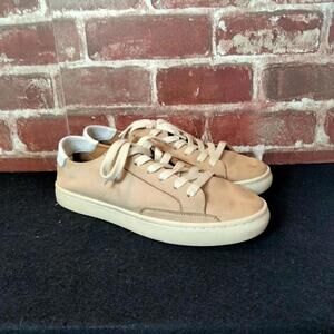 Soludos Ibiza Classic Shoes Womens Size 7.5 Lace Up Sneakers Tan Beige